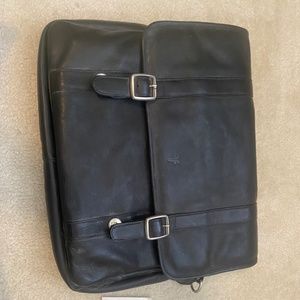 Frye leather laptop briefcase / messenger bag